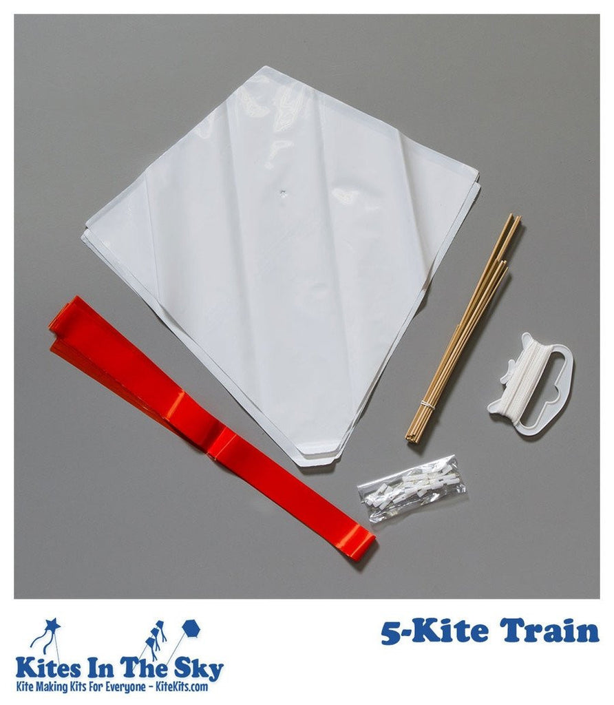 5-Kite Train DIY Kite Kit - Kites In The Sky
