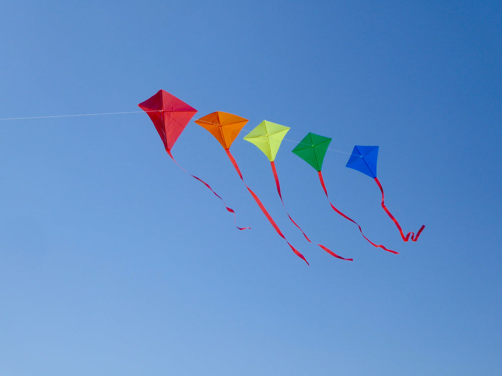 Color 5 kite Train  Kitekits.com