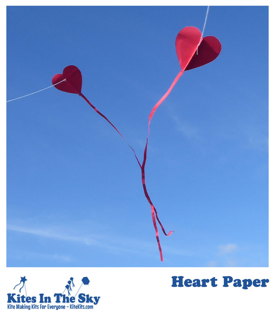 Heart Paper Kite - Kites In The Sky